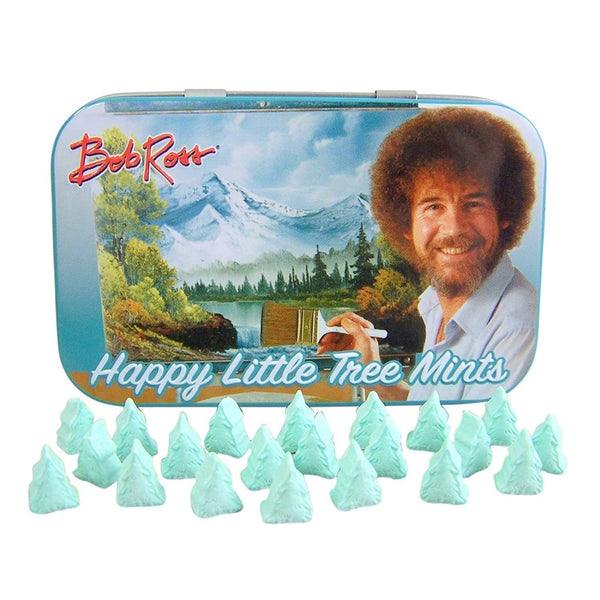 Bob Ross Happy Little Trees Mints w/ Tin (42g)-Candy Bouquet of St. Albert
