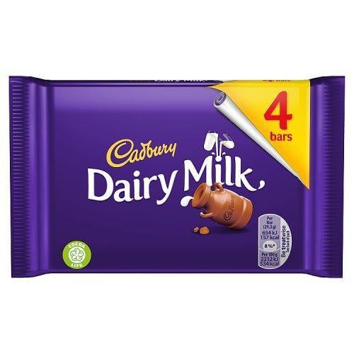 Cadbury Dairy Milk Bars (4 Pack)-Candy Bouquet of St. Albert
