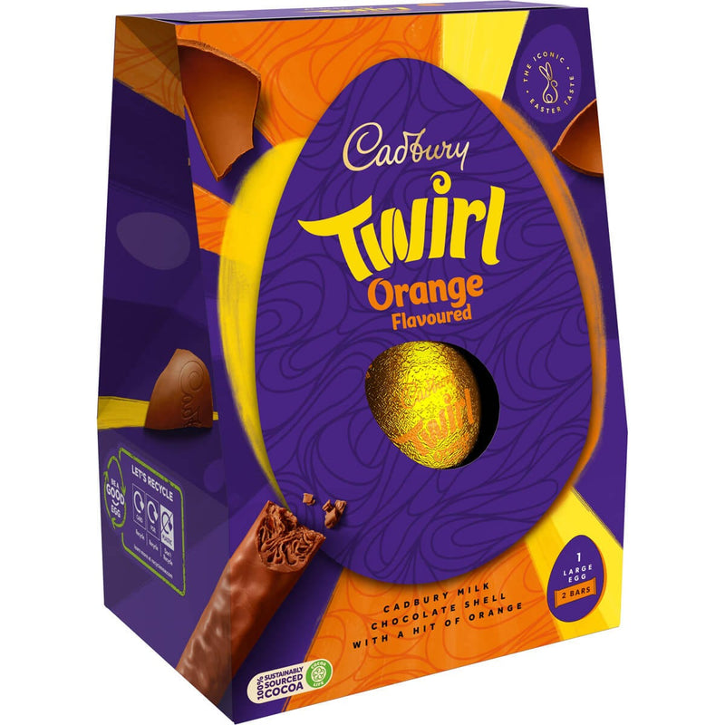 Cadbury® Twirl Orange Egg - Medium (198g) - Candy Bouquet of St. Albert