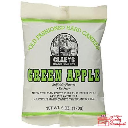 Claey's Old Fashioned Hard Candy - Green Apple (170g) - Candy Bouquet of St. Albert