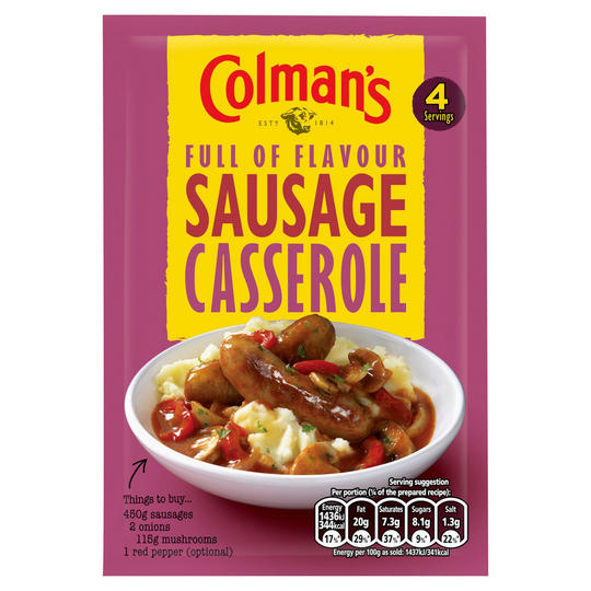 Colman's Sauce Mix - Sausage Casserole (40g) - Candy Bouquet of St. Albert