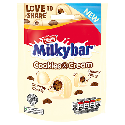 Nestlé® Milkybar Cookies & Cream Bites Pouch (90g) - Candy Bouquet of St. Albert