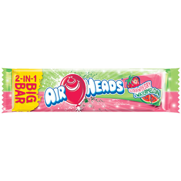 Airheads® Big Bar - Watermelon & Strawberry (42.5g) - Candy Bouquet of St. Albert