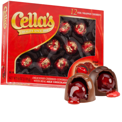Cella's Cordial Cherries Covered in Milk Chocolate (311g) - Candy Bouquet of St. Albert