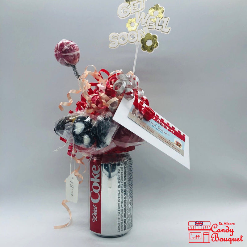 Diet Coke Can Bouquet-Candy Bouquet of St. Albert