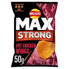 Walkers Max Strong - Hot Chicken Wings (50g) - Candy Bouquet of St. Albert