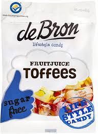 deBron Fruit Juice Toffees - Sugar-Free (90g)