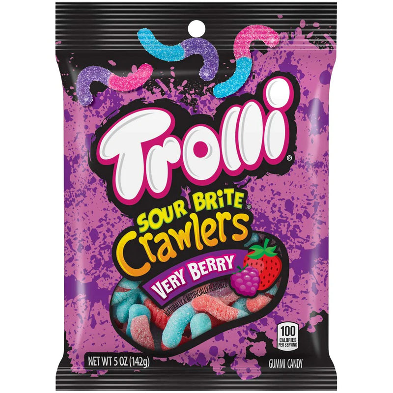 Trolli Sour Brite - Crawlers Very Berry (142g) - Candy Bouquet of St. Albert
