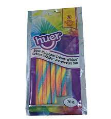 Huer Sour Rainbow Creme Whips (70g) - Candy Bouquet of St. Albert