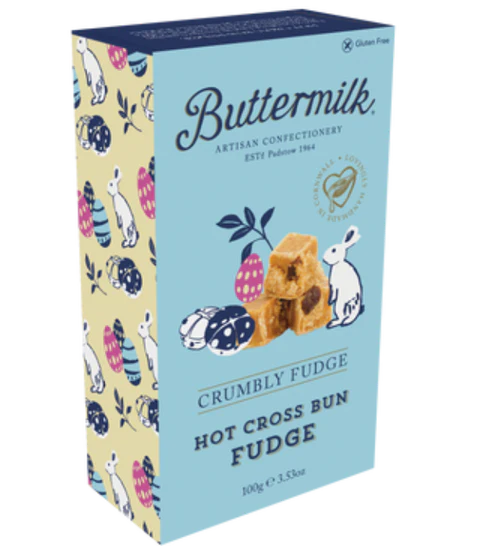 Buttermilk Crumbly Fudge - Hot Cross Bun (100g) - Candy Bouquet of St. Albert