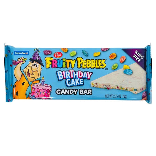 Post® Fruity Pebbles™ Birthday Cake Bar - King Size (78g) - Candy Bouquet of St. Albert