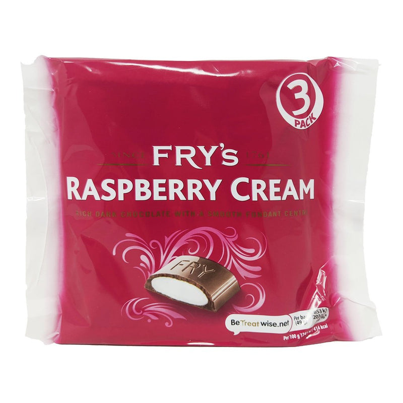 Fry's Raspberry Cream - 3-Pack (147g) - Candy Bouquet of St. Albert
