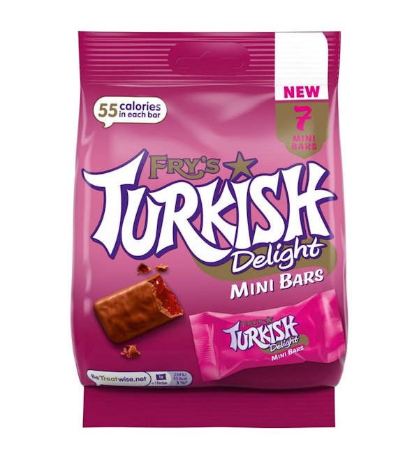 Fry's Turkish Delight Mini Bars - Bag of 7 (105g) - Candy Bouquet of St. Albert