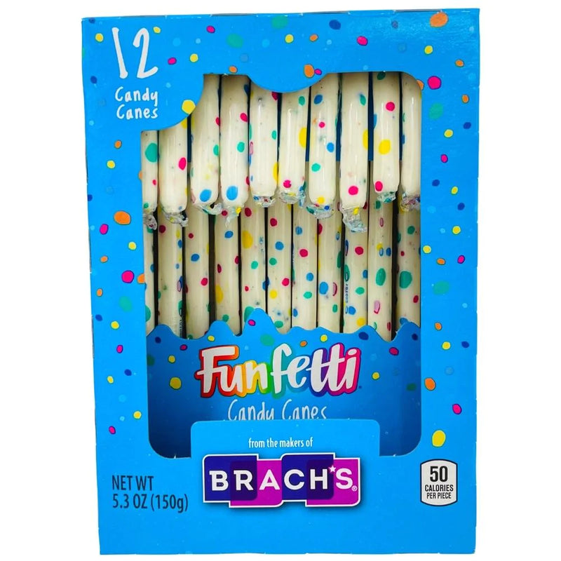 Brachs Funfetti Candy Canes (12 Count) - Candy Bouquet of St. Albert