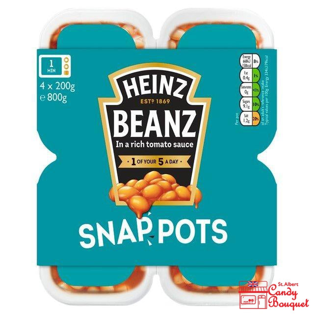 Heinz Snap-Pot Beans (4x200g Cups)-Candy Bouquet of St. Albert