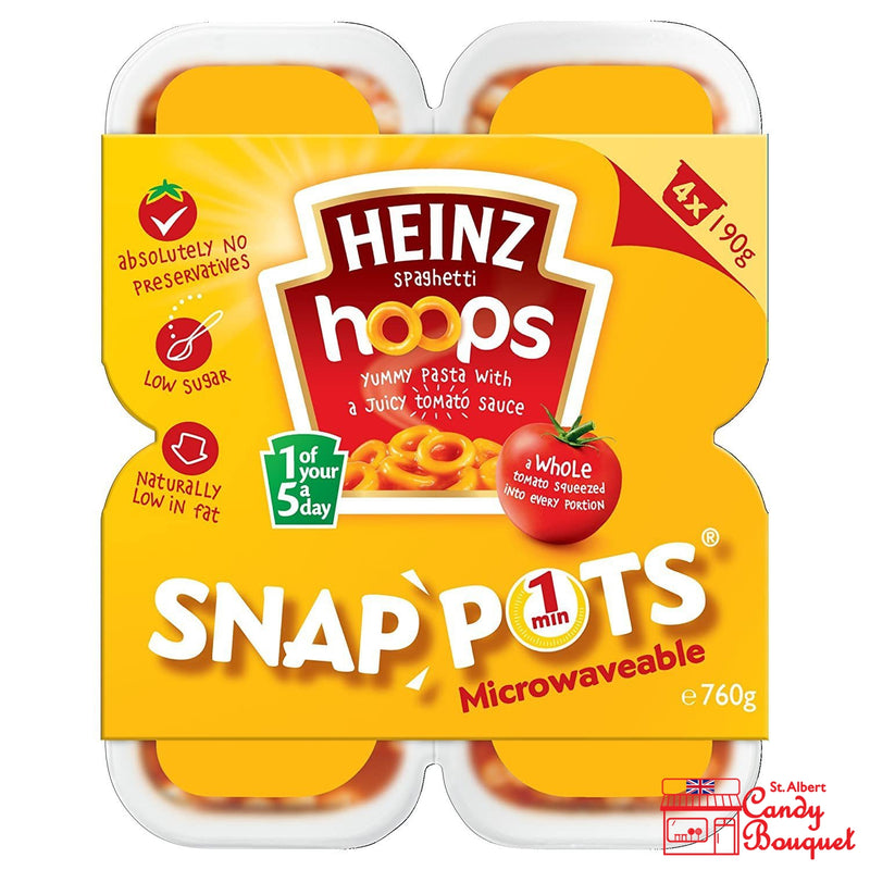 Heinz Snap-Pot Spaghetti Hoops (4x190g Cups)-Candy Bouquet of St. Albert