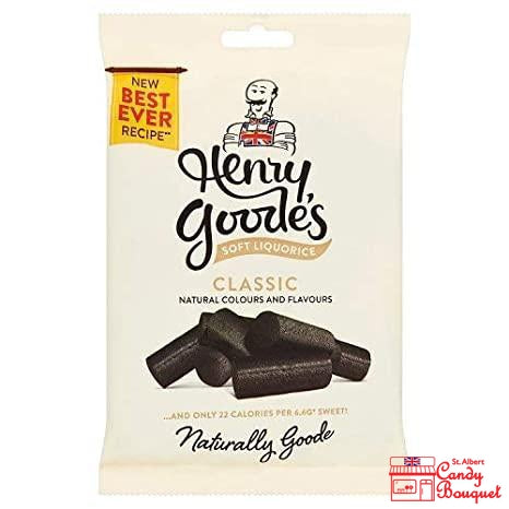 Henry Goodes Soft Licorice Bites (140g)-Candy Bouquet of St. Albert