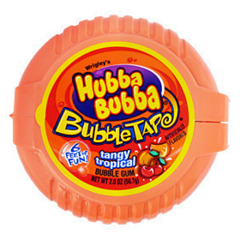 Hubba Bubba Bubble Tape - Tangy Tropical (56g) - Candy Bouquet of St. Albert