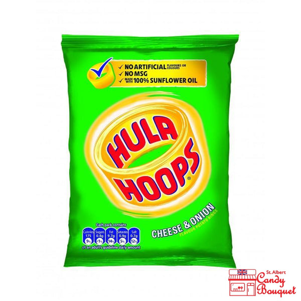 Hula Hoops Cheese & Onion (34g)-Candy Bouquet of St. Albert