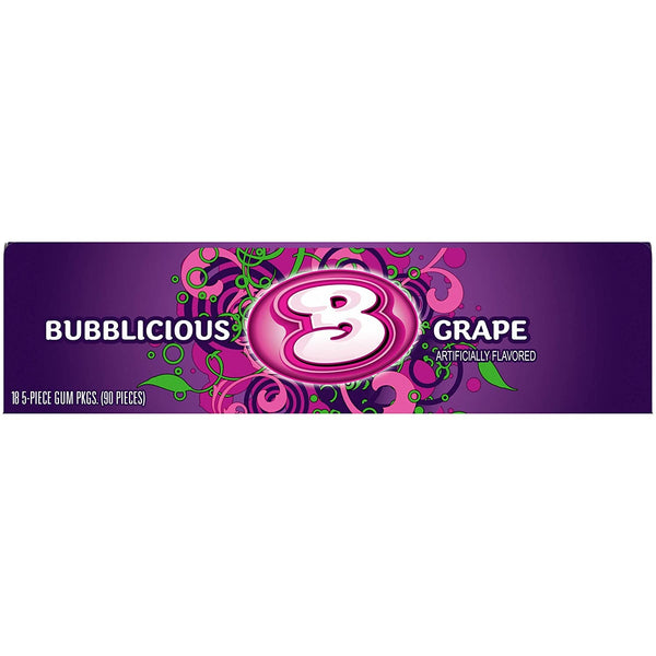 Bubblicious Bubblegum - Grape (5 Pieces) - Candy Bouquet of St. Albert