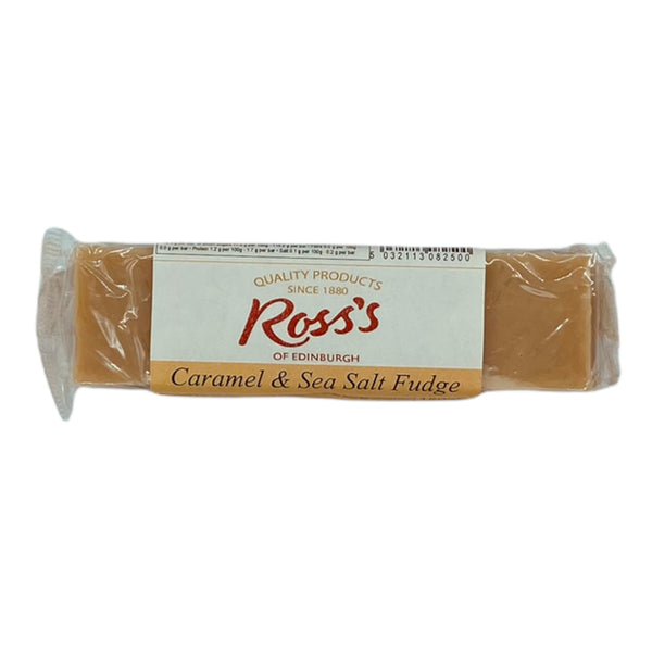 Ross's Edinburgh Caramel & Sea Salt Fudge (150g) - Candy Bouquet of St. Albert