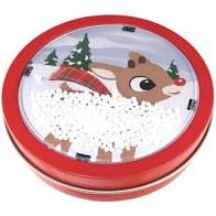 Rudolph Holiday Snow Globe filled w/Candy Cane (42.5g) - Candy Bouquet of St. Albert