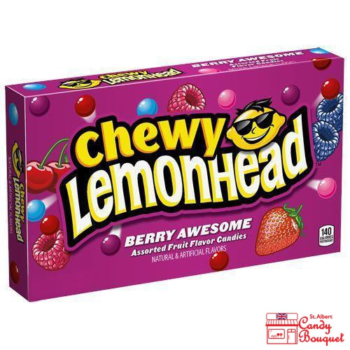Lemonheads Chewy Theatre Box - Berry Awesome (142g)-Candy Bouquet of St. Albert