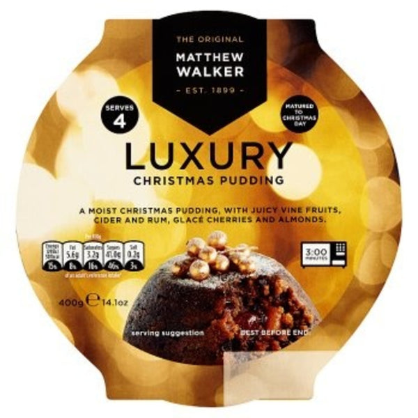 Matthew Walker Luxury Christmas Pudding - Serves 4 (400g) - Candy Bouquet of St. Albert