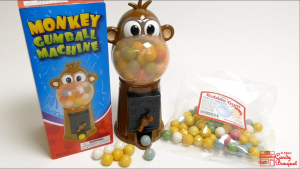 Monkey Gumball Machine 7" - Candy Bouquet of St. Albert