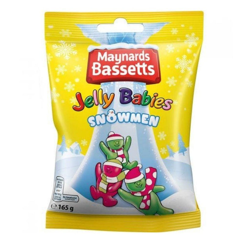 Maynards Bassetts Jelly Babies Snowman - Share Bag (165g) - Candy Bouquet of St. Albert