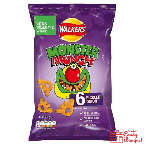 Monster Munch Pickled Onion (6 Pack)-Candy Bouquet of St. Albert