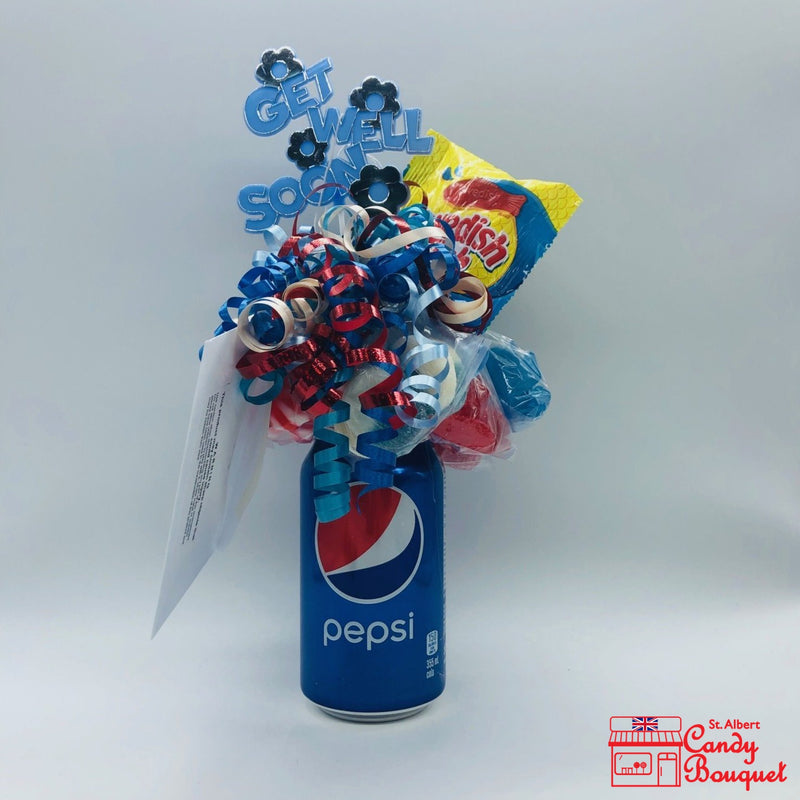 Pepsi Pop Can Bouquet-Candy Bouquet of St. Albert