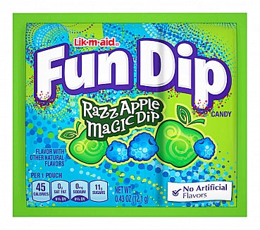 Lik-M-Aid Fun Dip - Razz Apple (12.1g) - Candy Bouquet of St. Albert