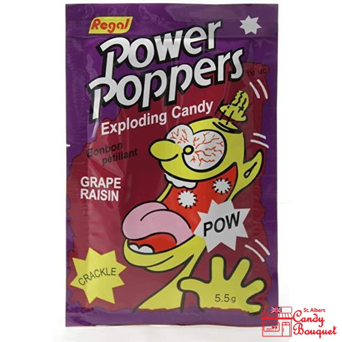 Regal Power Poppers Popping Candy (3 Flavours) (5.5g)-Candy Bouquet of St. Albert