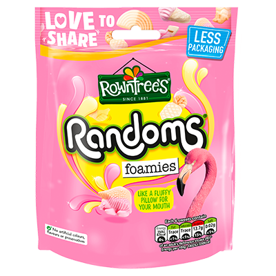 Rowntrees Randoms Foamies - Share Bag (140g) - Candy Bouquet of St. Albert