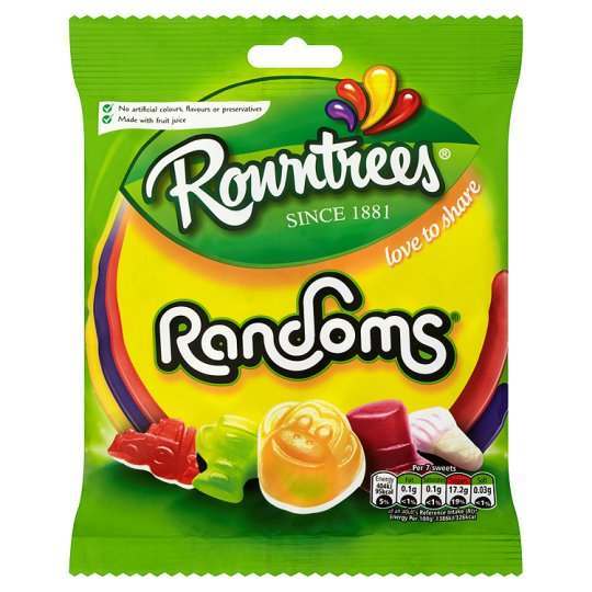 Rowntrees Randoms - Share Bag (120g) - Candy Bouquet of St. Albert