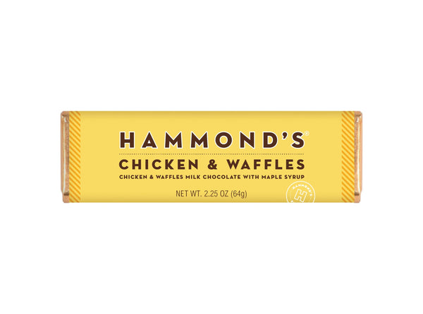 Hammond's Chicken & Waffles Milk Chocolate w/Maple Syrup (64g) - Candy Bouquet of St. Albert