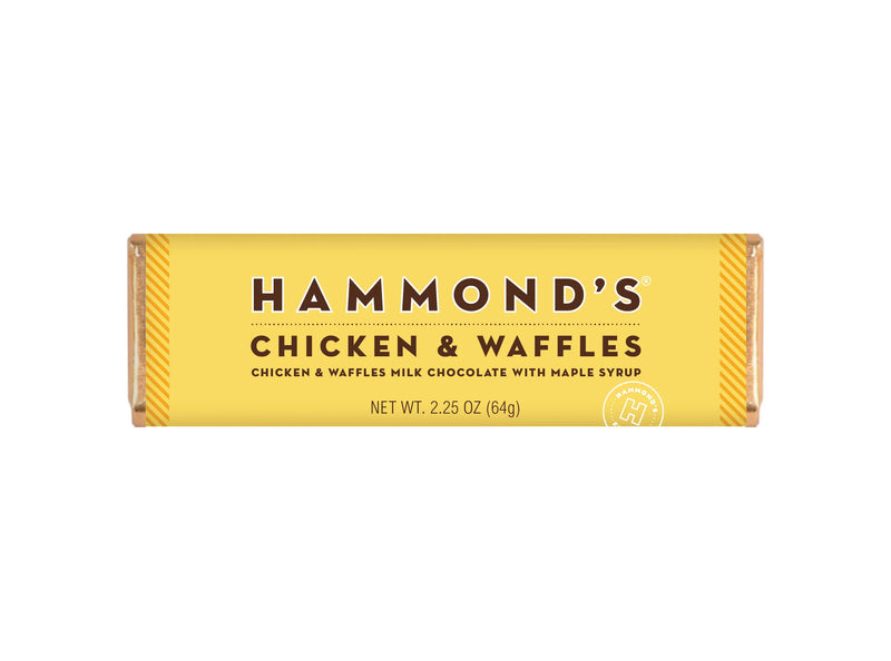 Hammond's Chicken & Waffles Milk Chocolate w/Maple Syrup (64g) - Candy Bouquet of St. Albert