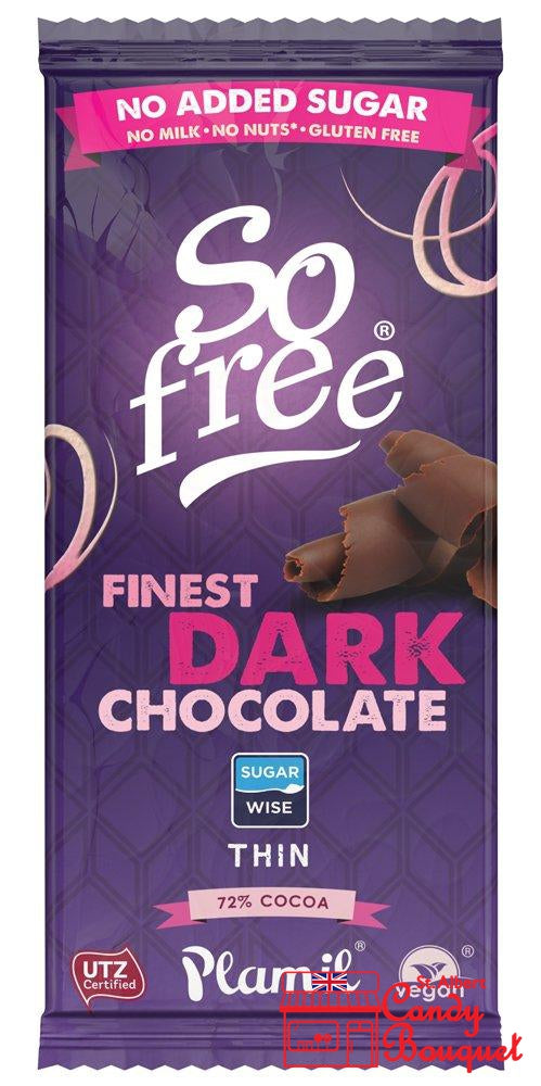 So Free No Sugar Added Dark Chocolate Bar (35g) - Candy Bouquet of St. Albert