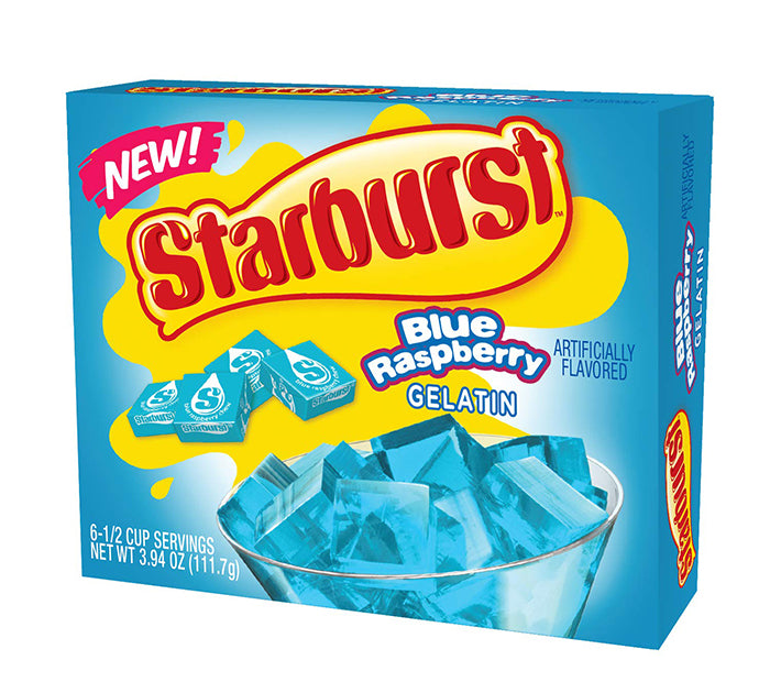 Starburst Gelatin - Blue Raspberry (110.9g) - Candy Bouquet of St. Albert