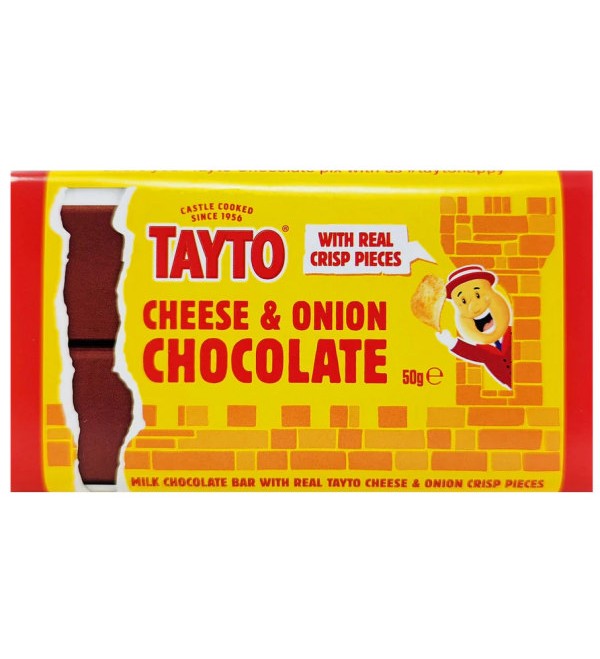 Tayto Cheese & Onion Chocolate Bar (50g) - Candy Bouquet of St. Albert