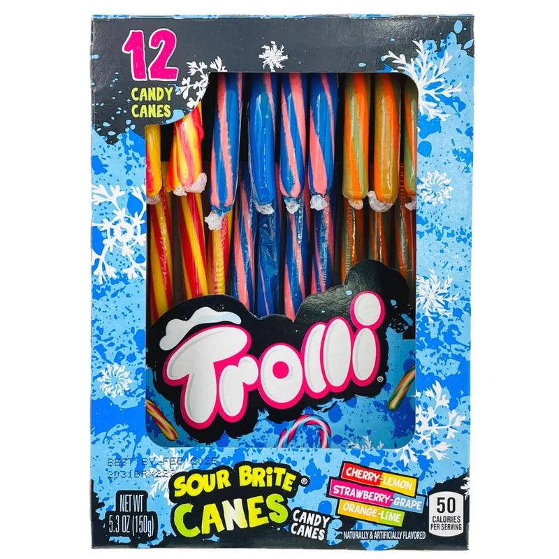 Trolli Sour Brite Candy Canes (12 Count) - Candy Bouquet of St. Albert