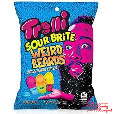 Trolli Sour Brite Weird Beards (120g)-Candy Bouquet of St. Albert