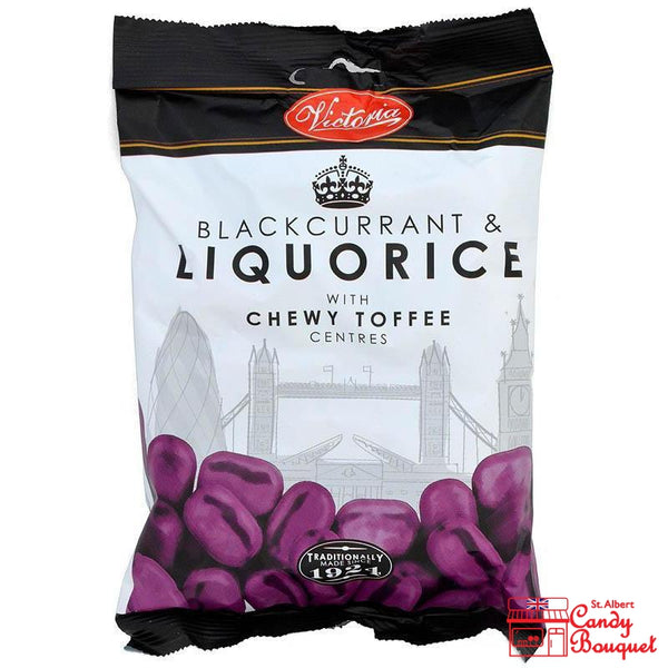 Victoria Blackcurrant Licorice (250g) Bag-Candy Bouquet of St. Albert