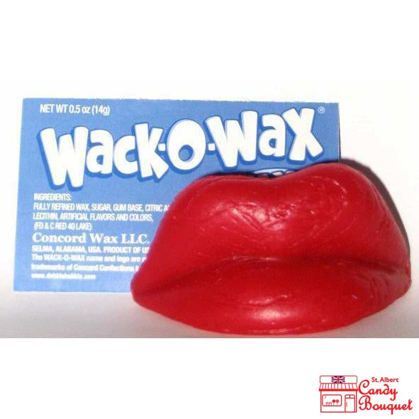 Wacko Wax Wax Lips (Cherry) (14g)-Candy Bouquet of St. Albert