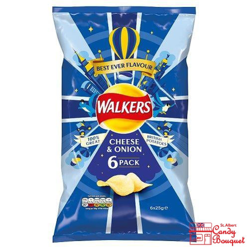 Walkers Cheese & Onion (6-pk)-Candy Bouquet of St. Albert