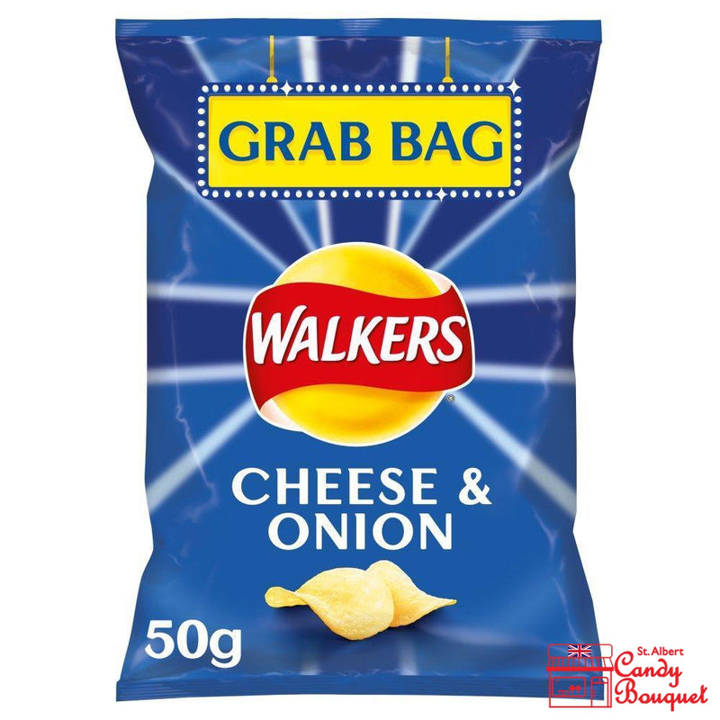 Walkers Cheese & Onion Grab Bag (50g)-Candy Bouquet of St. Albert