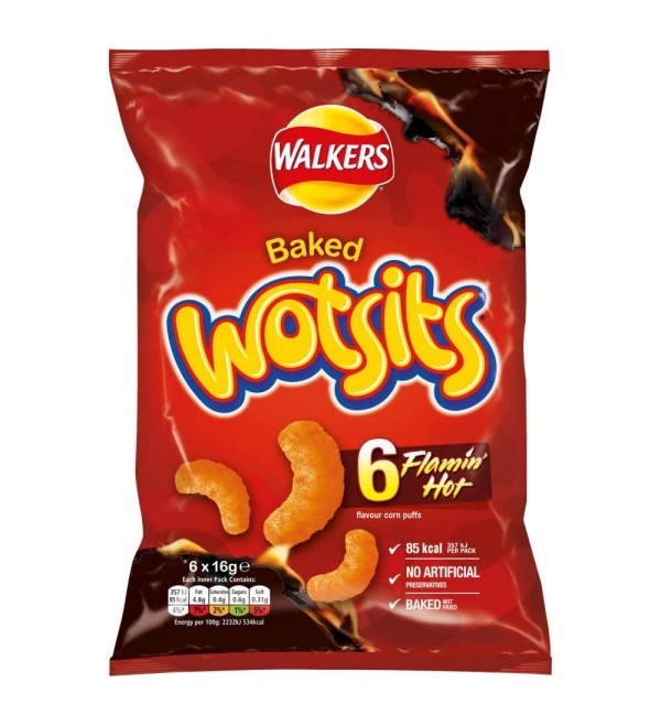 Walkers Wotsits Flamin' Hot (6-Pack) - Candy Bouquet of St. Albert