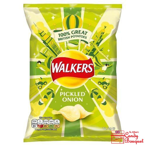 Walkers Pickled Onion (32.5g) (BBF APR 11 2020)-Candy Bouquet of St. Albert