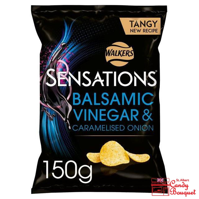 Walkers Sensations Balsamic Vinegar and Carmelized Onion (150g)-Candy Bouquet of St. Albert
